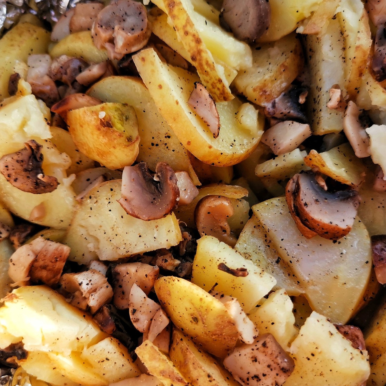 Картофель с грибами