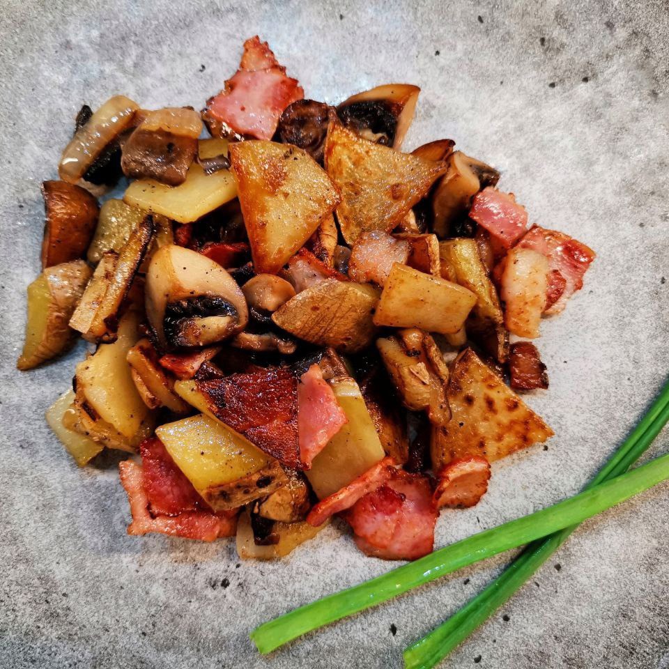 Картофель с грибами