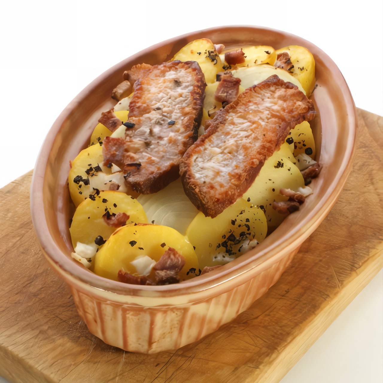 Картофель со шпигом