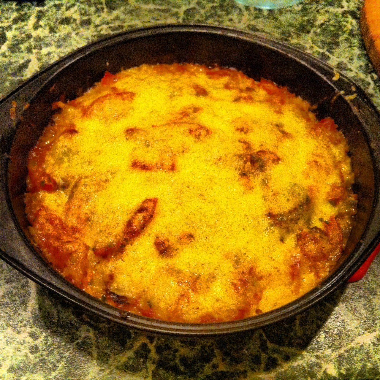 Картофельная пицца с грибами