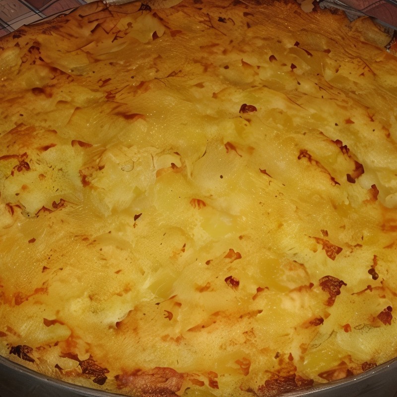 Картофельная запеканка с цветной капустой