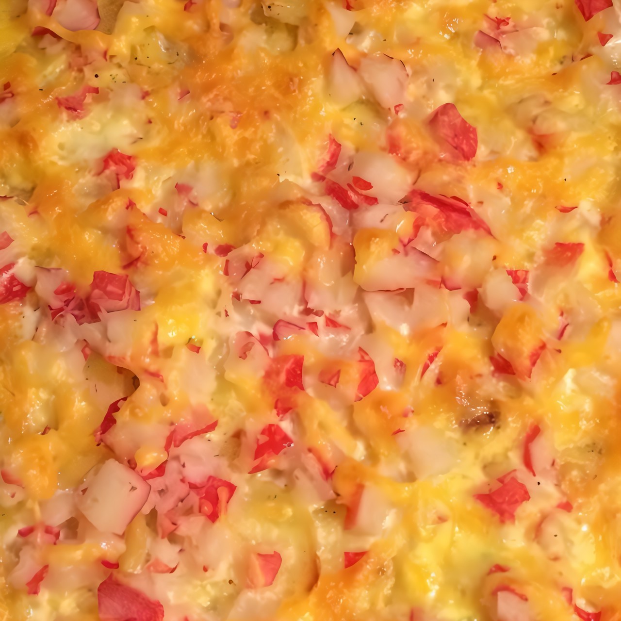 Картофельная запеканка с крабовым мясом