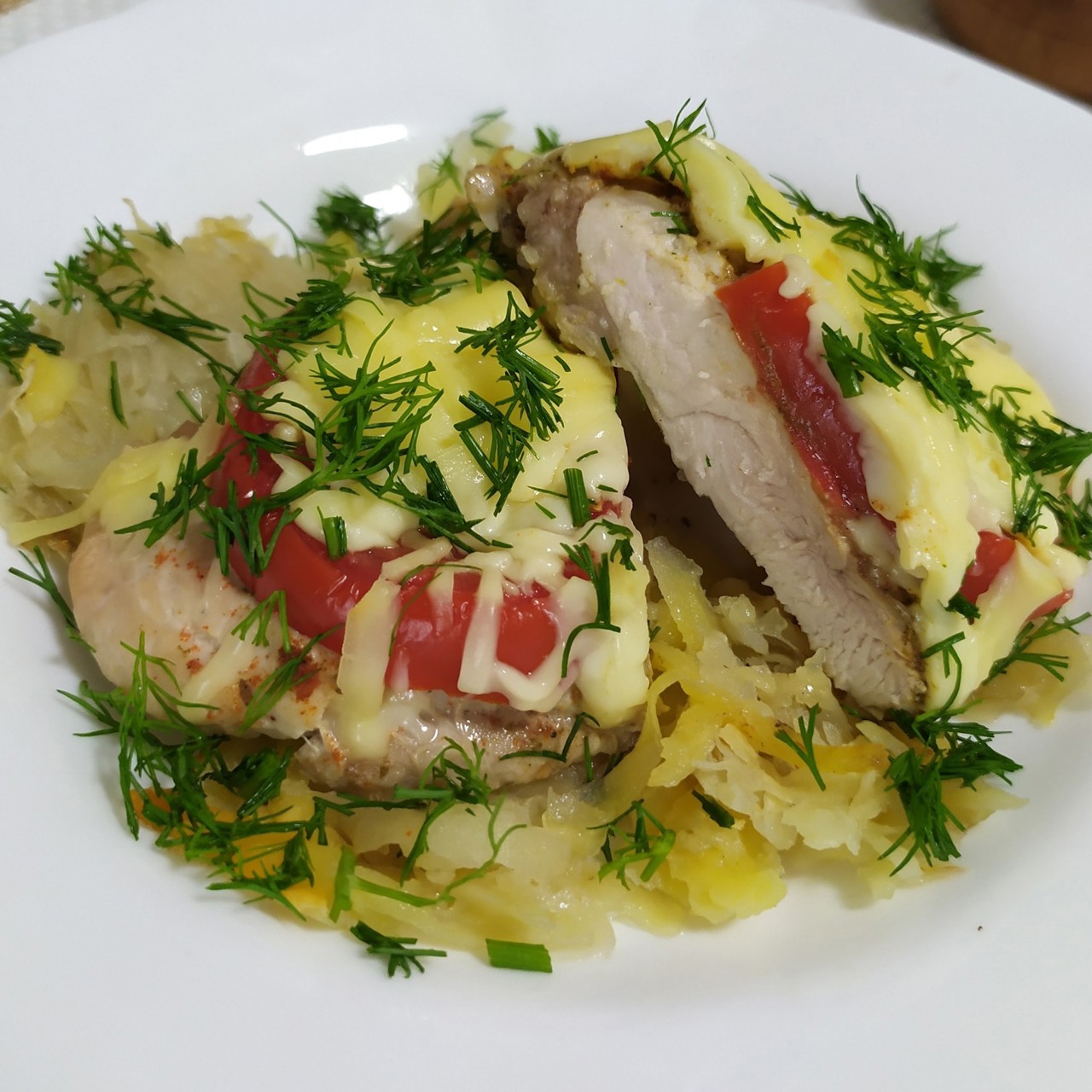 Картофельная запеканка с индейкой