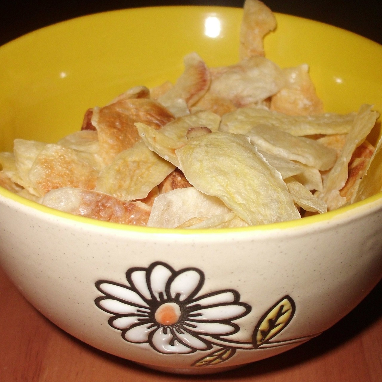 Картофельные чипсы в микроволновке