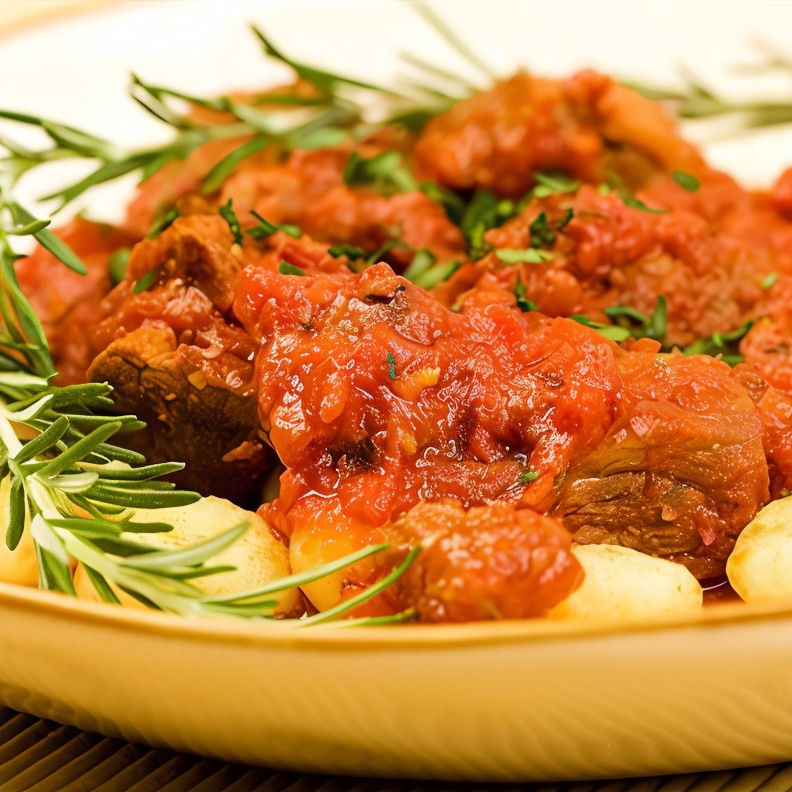 Картофельные ньокки с соусом из томатов и базилика