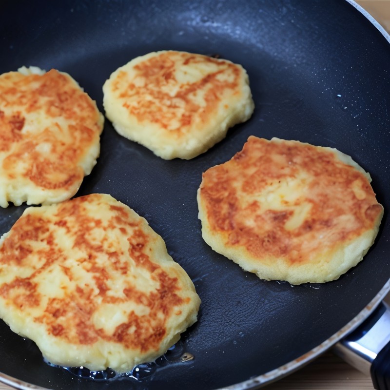 Картофельные оладьи с грюйером