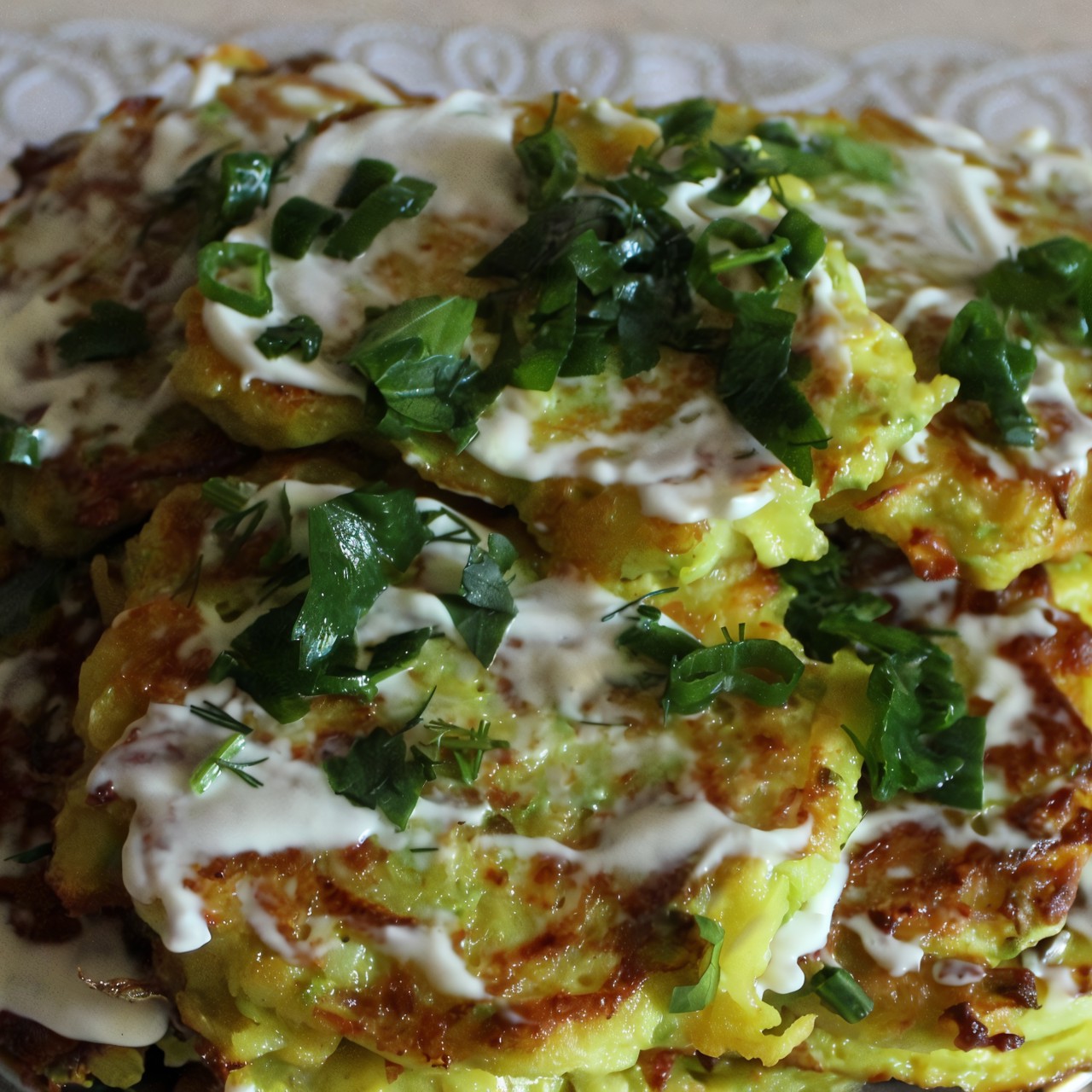 Картофельно-кабачковые оладьи