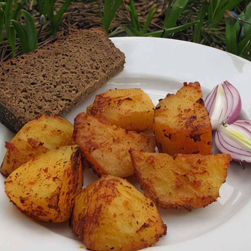 Картошка в паприке на мангале