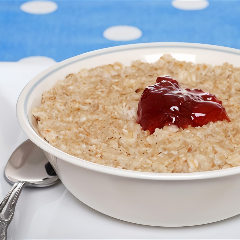Каша овсяная с вареньем