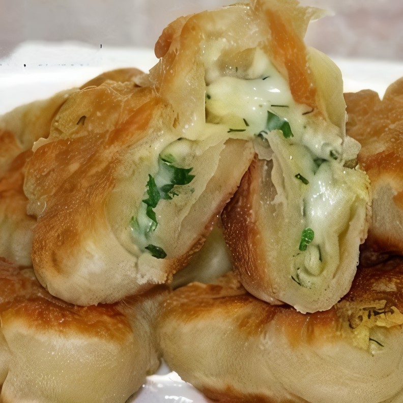 Кефирные конверты с сыром