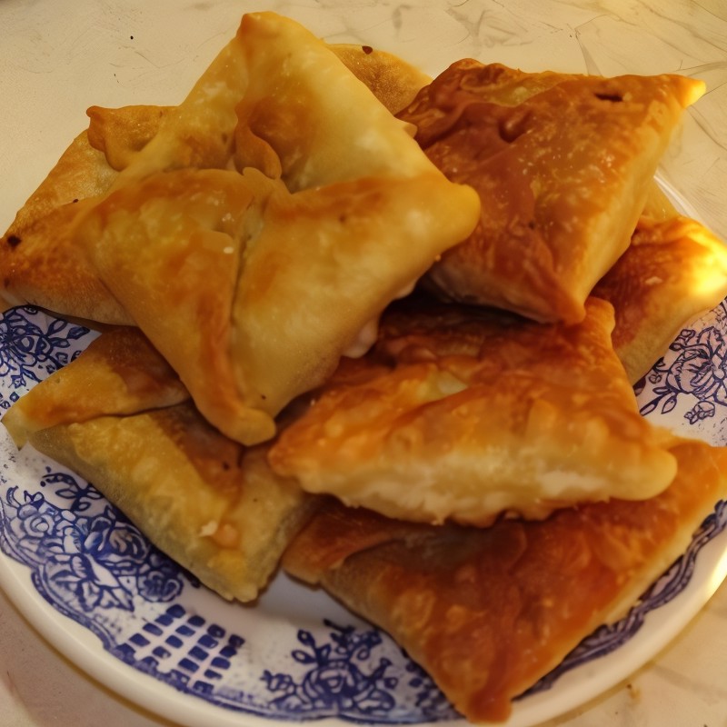 Кефирные конвертики с сыром