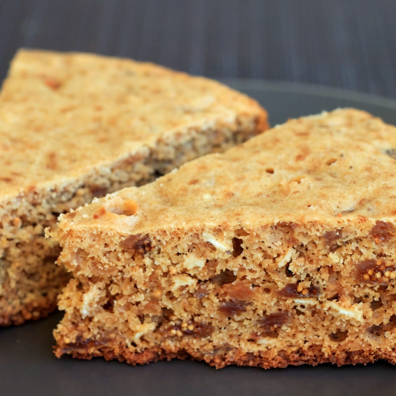 Кекс с инжиром и овсяными хлопьями