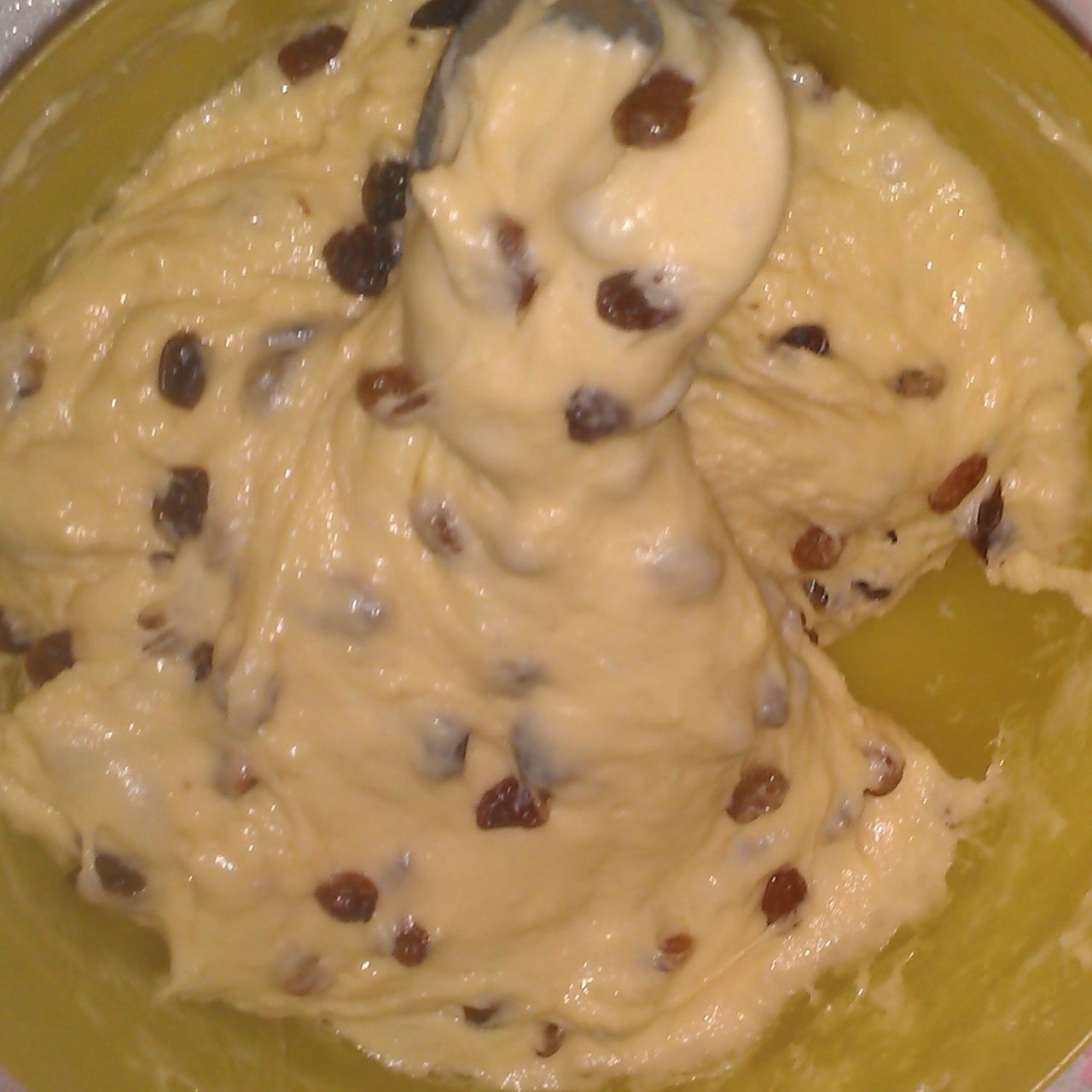 Кекс с заварным белковым кремом