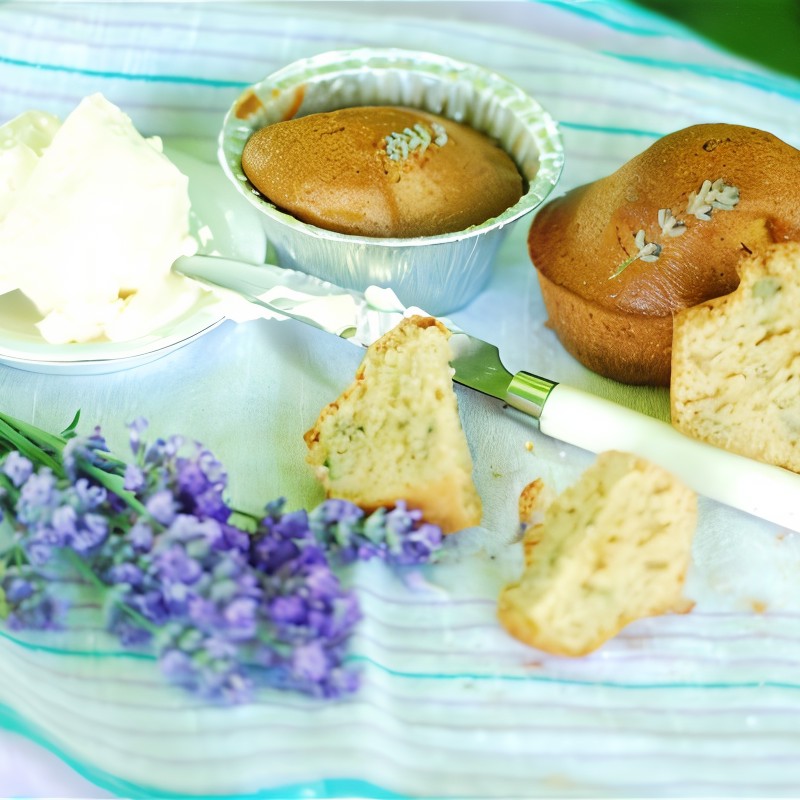 Кексы с лавандой