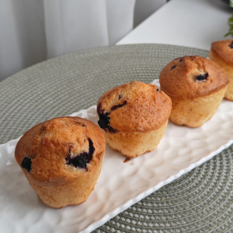 Кексы с черникой