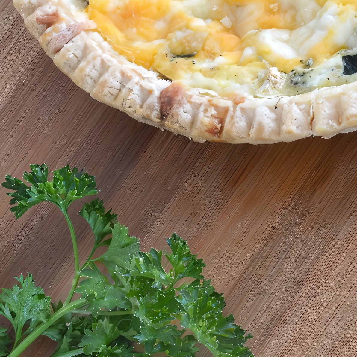 Киш из цукини с беконом