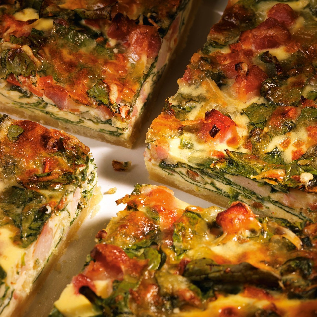 Киш лорен со шпинатом