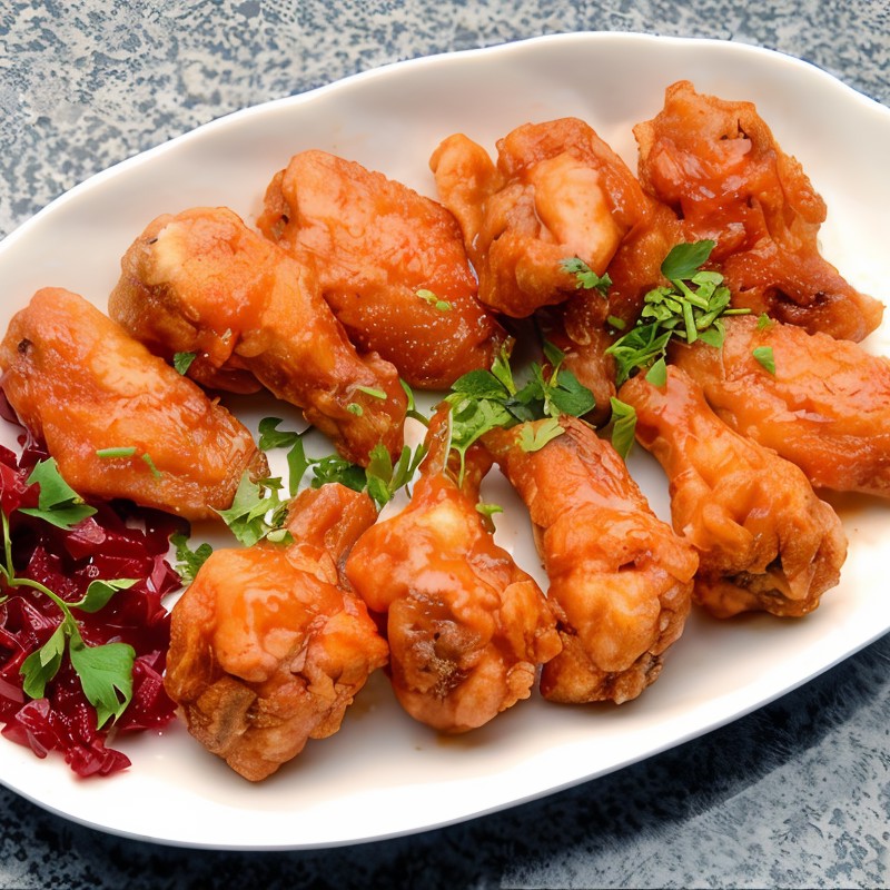 Кисло-сладкие куриные крылышки с паприкой