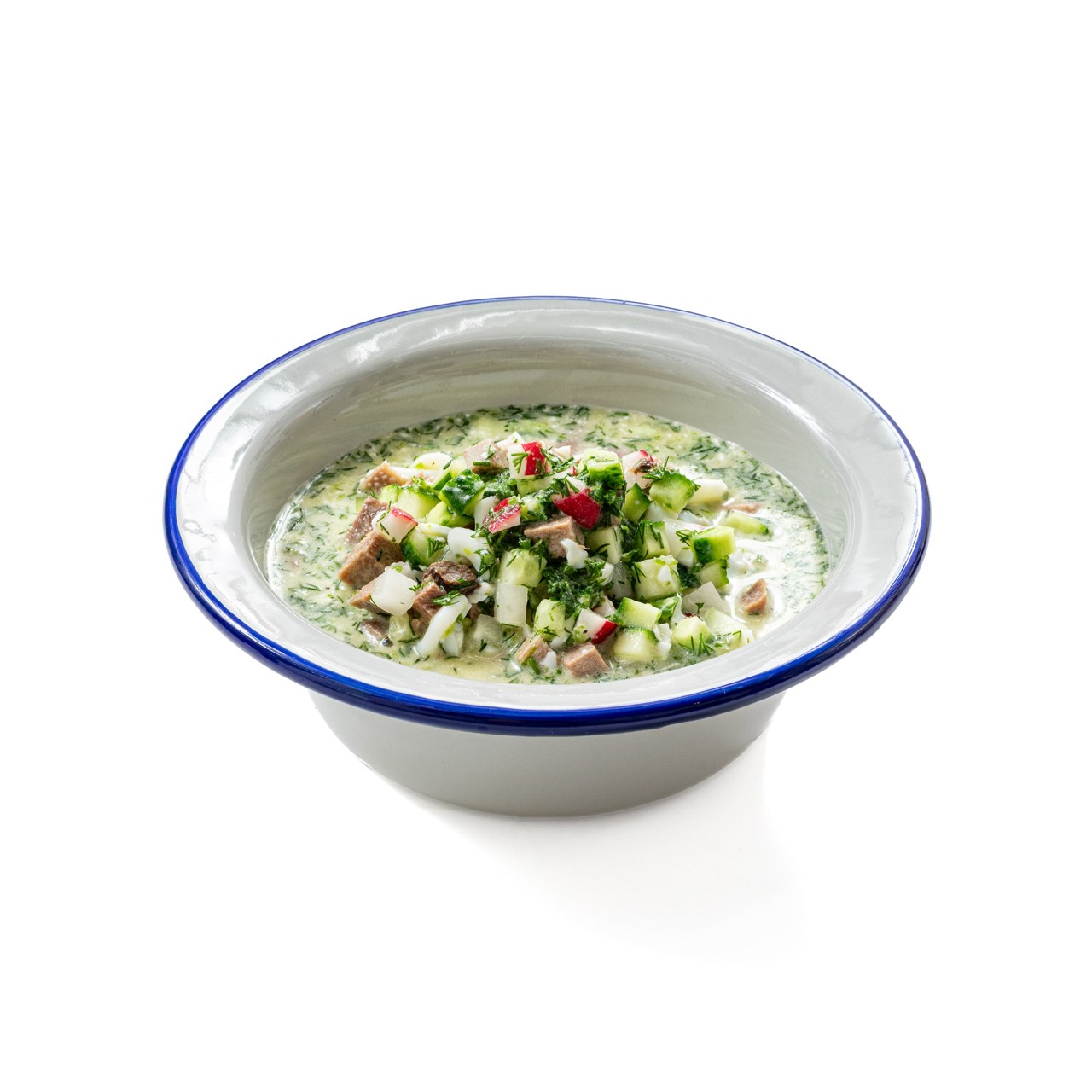 Классическая окрошка на квасе