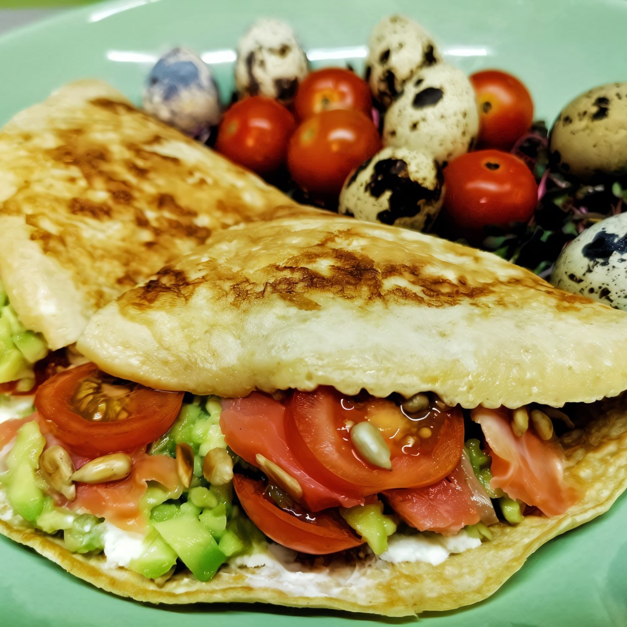 Классический овсяноблин с начинкой