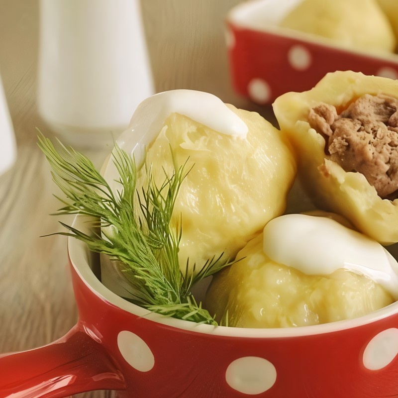 Клецки с мясом