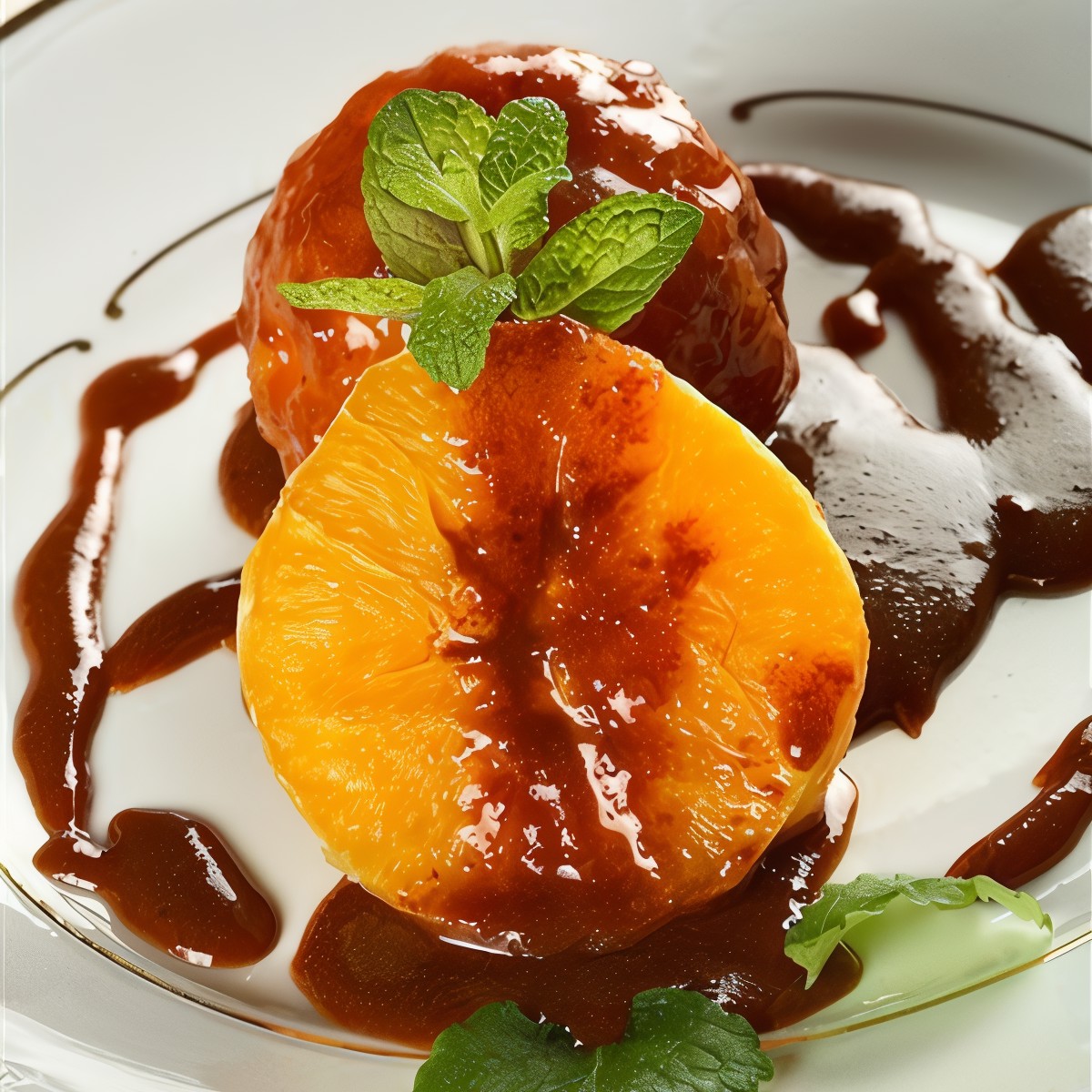 Клементины с карамелью