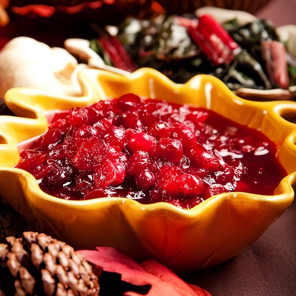 Клюквенно-апельсиновый соус с грецкими орехами