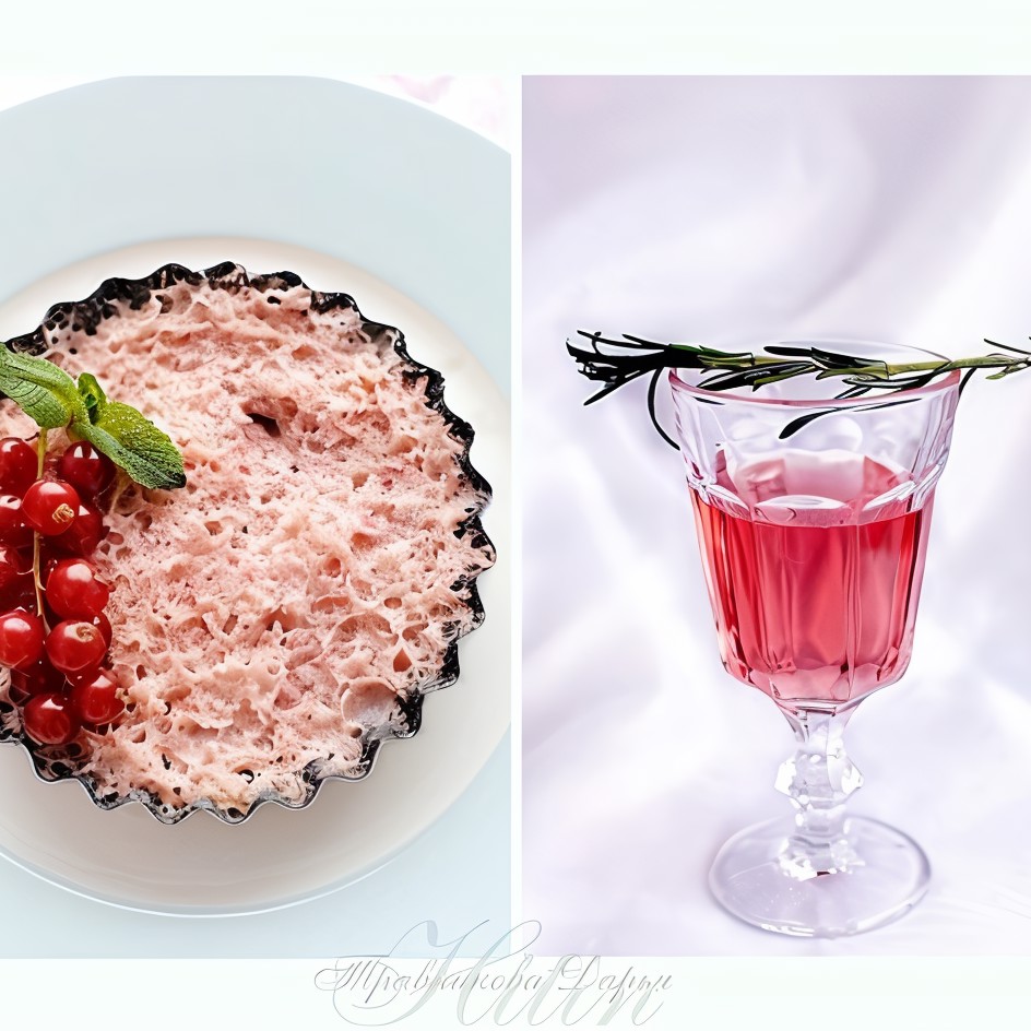 Клубнично-медово-овсянный мусс