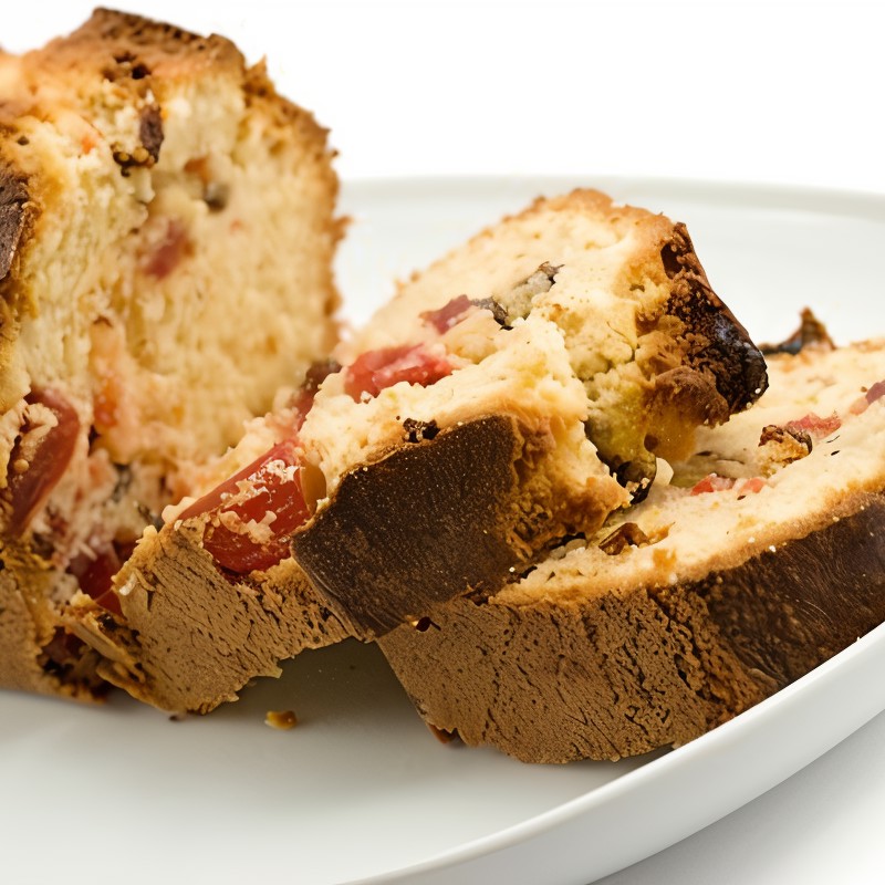 Клубнично-ореховый кекс