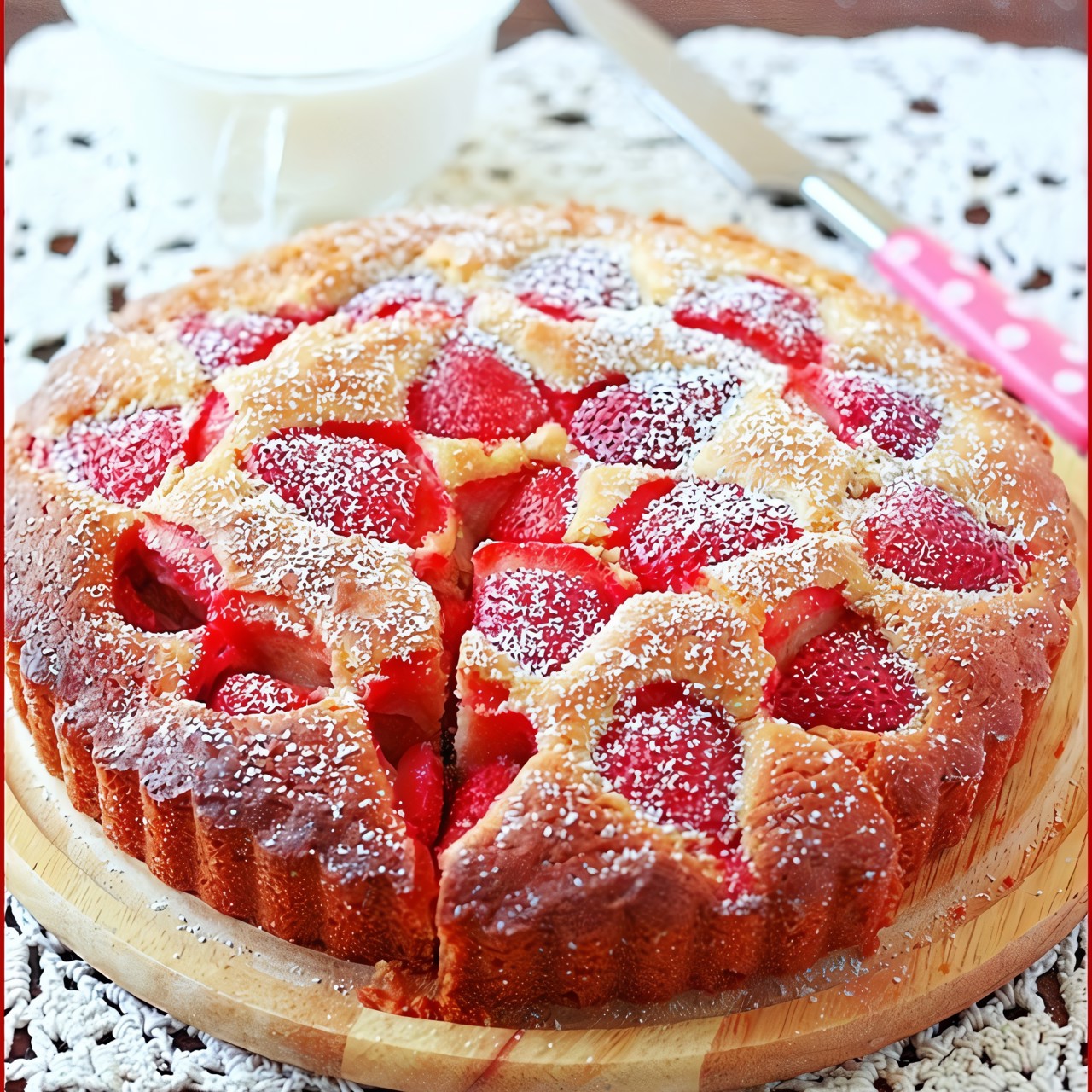 Клубничный пирог (или любые другие фрукты по вкусу)