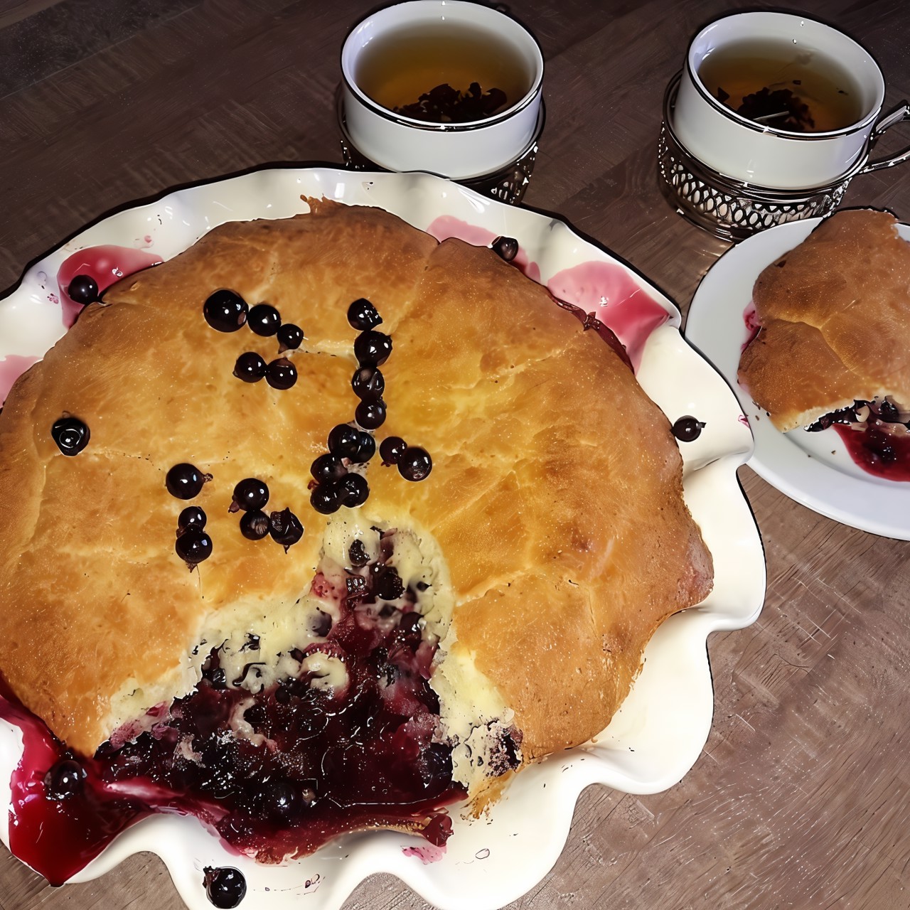 Коблер с черной смородиной