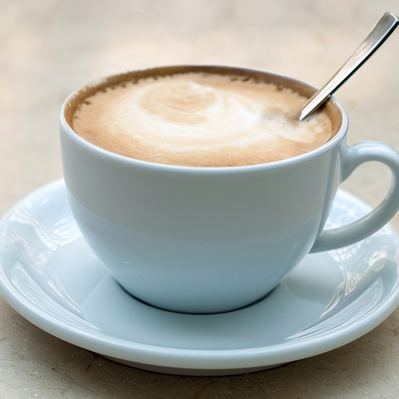 Кофе с горячим молоком