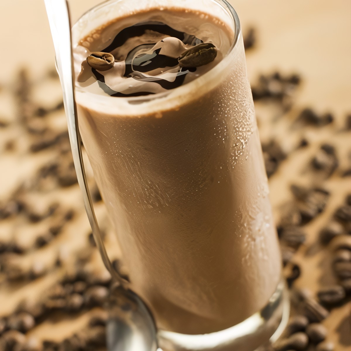 Кофейный милкшейк с вареной сгущенкой