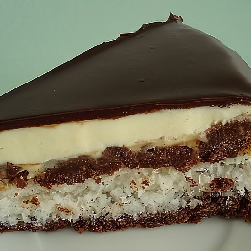 Кокосовый торт с заварным кремом