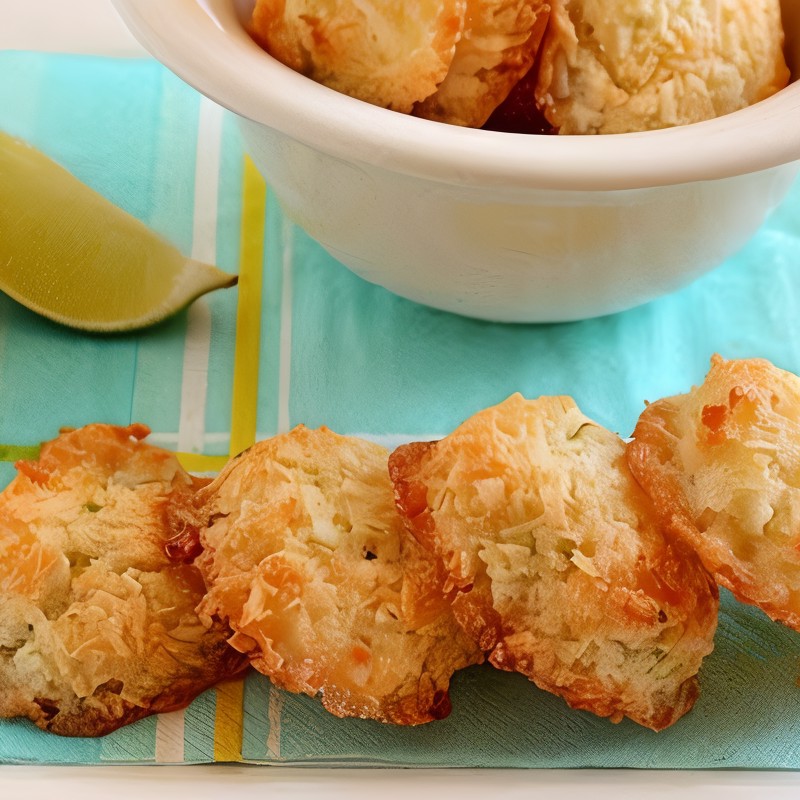 Кокосовое печенье с бананом