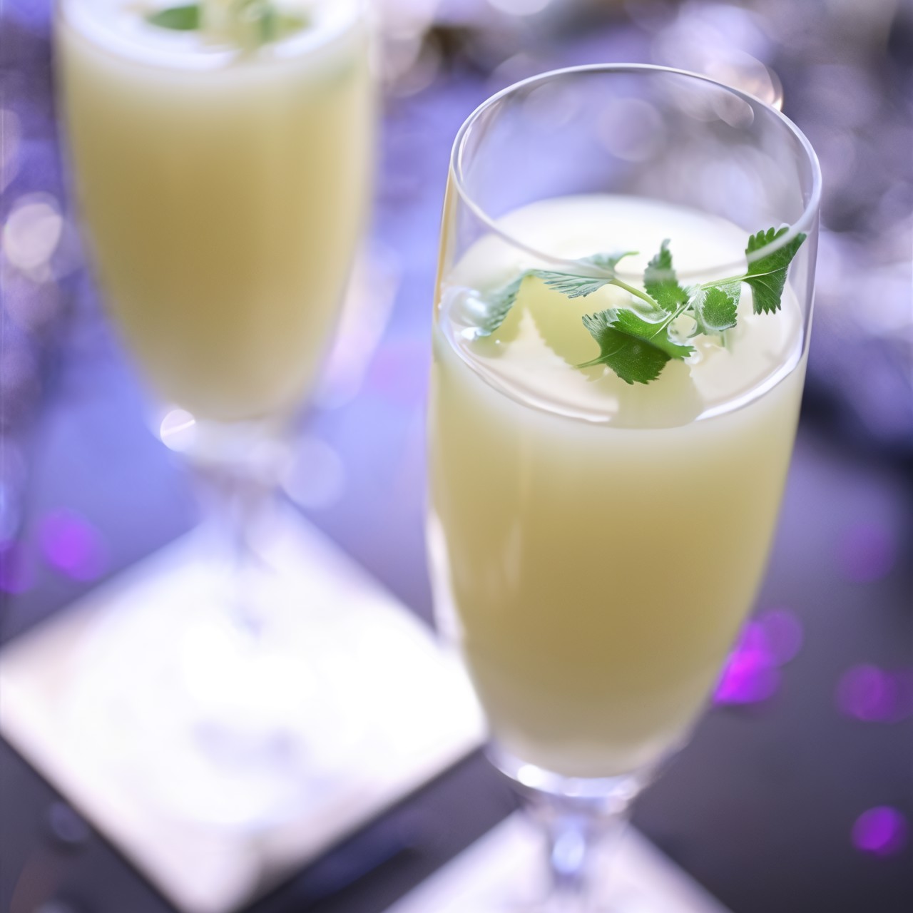 Коктейль из джина и ликера Creme de Menthe