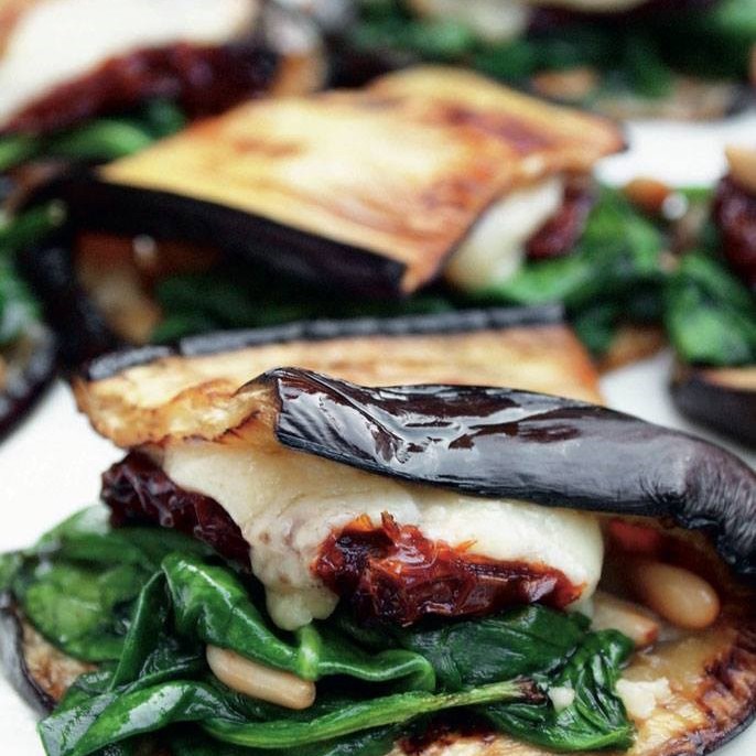 Конвертики из баклажанов