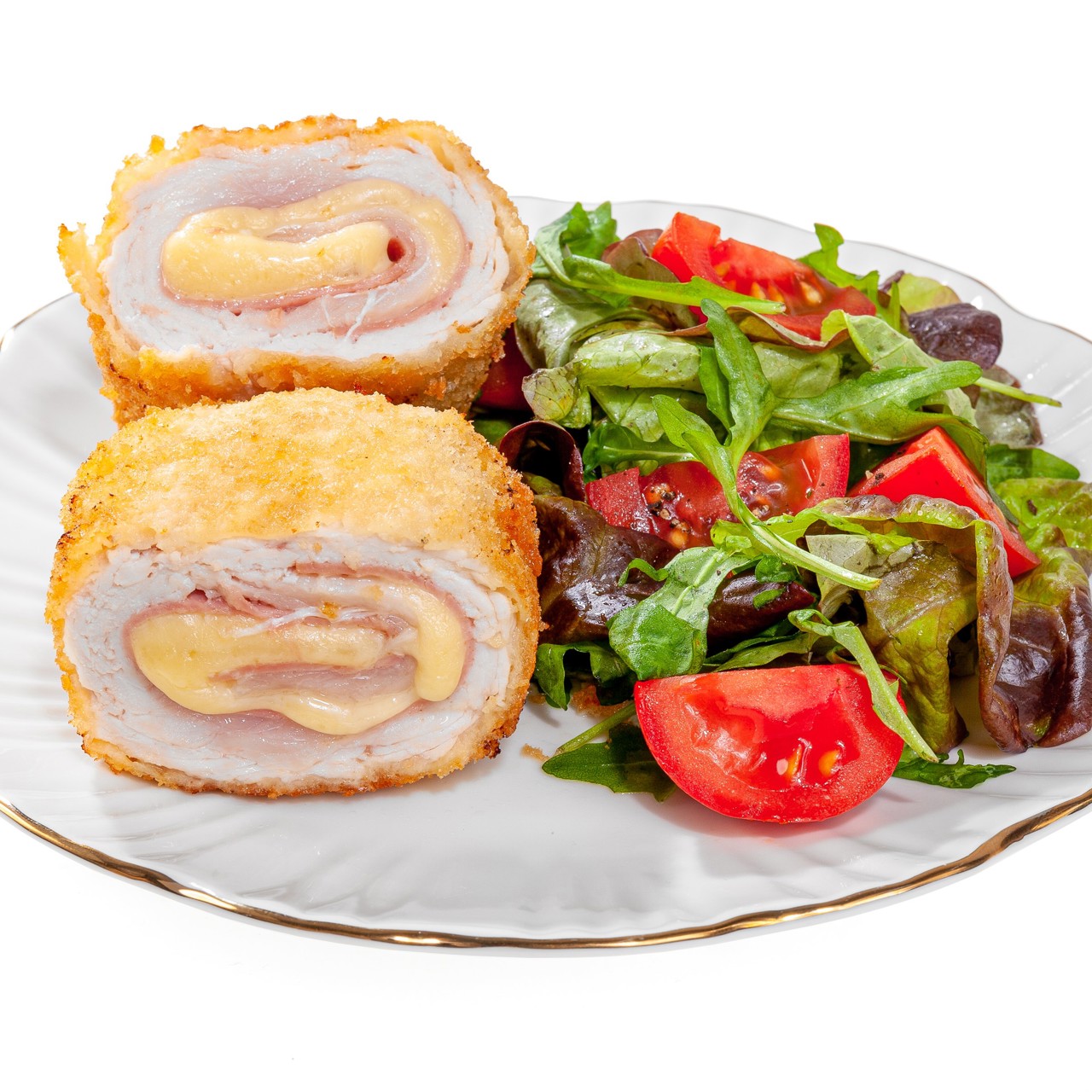 Кордон блю из стейка индейки с ветчиной Кампана