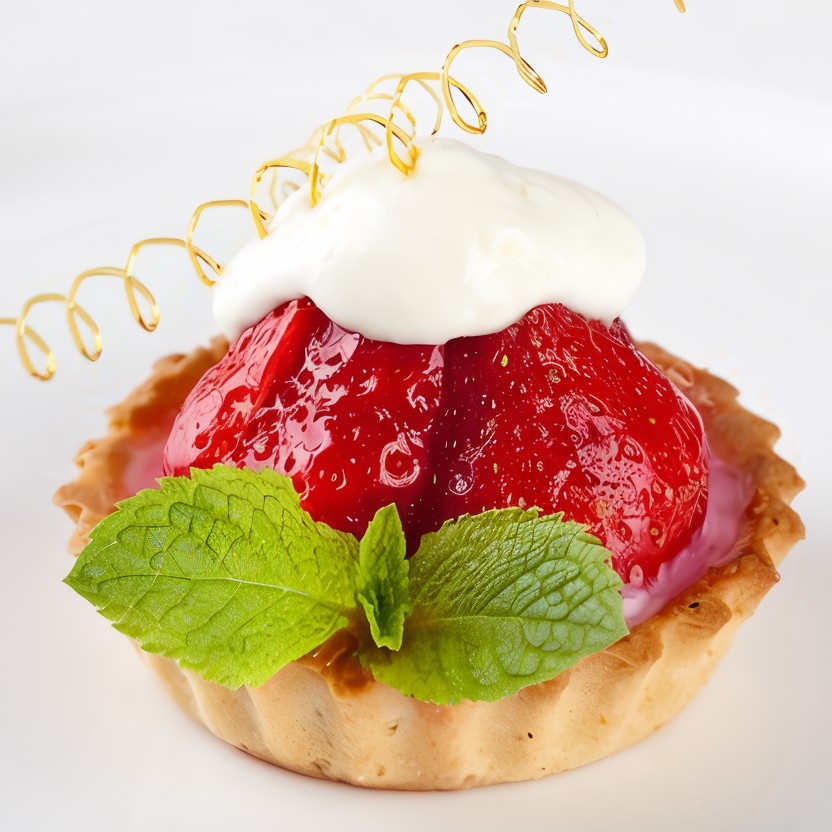 Корзиночки с творогом и клубникой