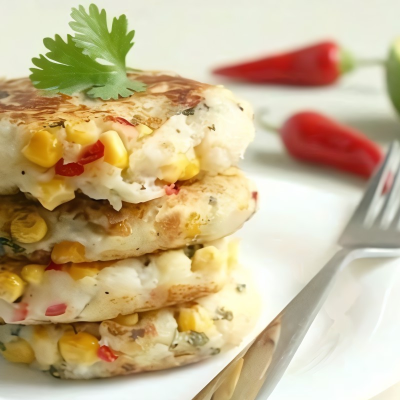 Котлеты из картофеля с кукурузой по-тайски