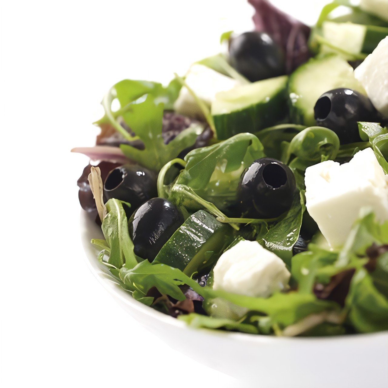 Коулсло из фенхеля с фетой и маслинами