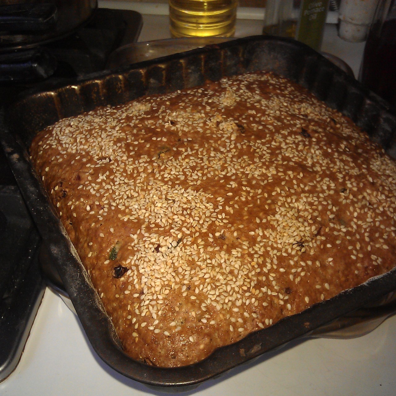 Коврижка постная фруктово-ореховая