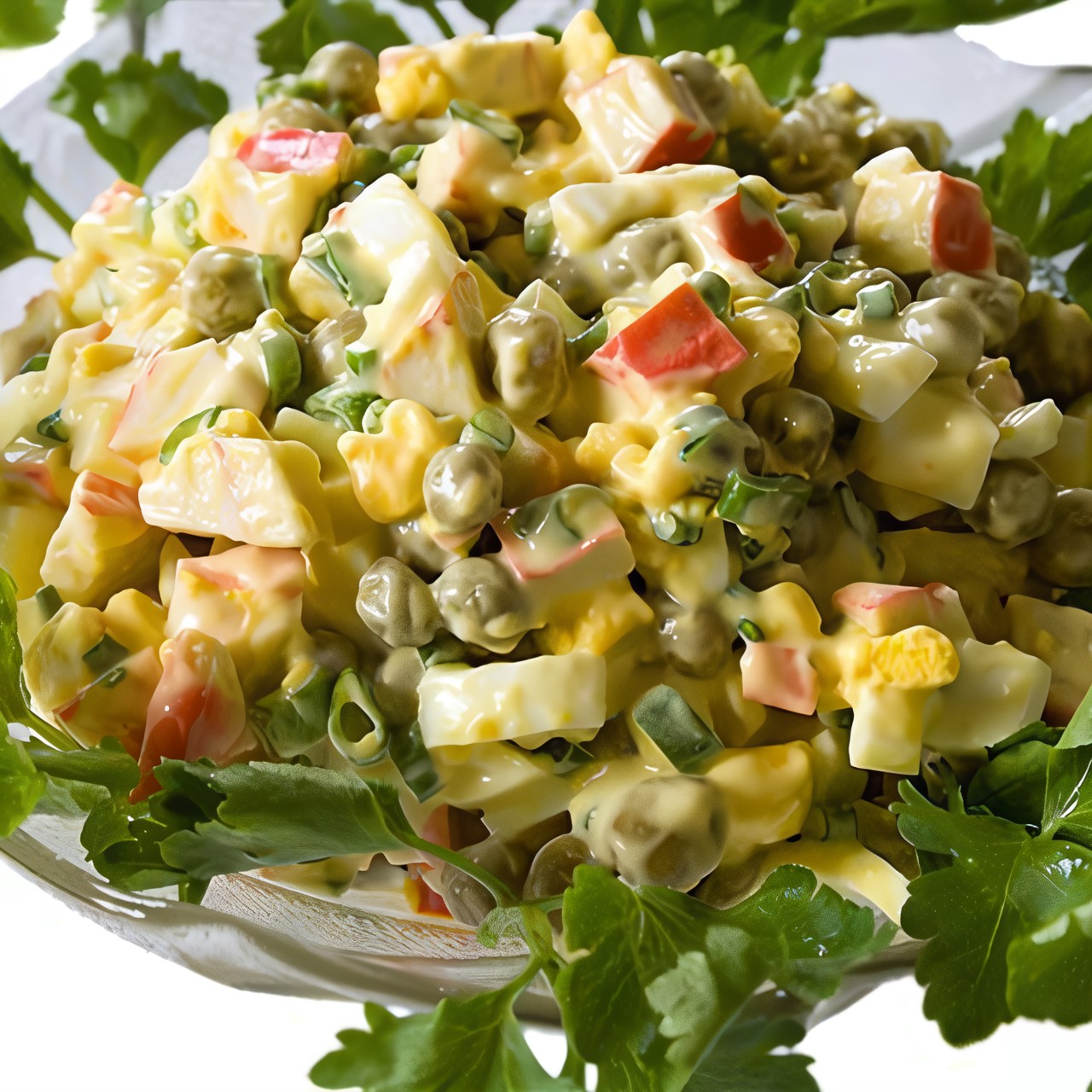 Крабовый салат с эстрагоном