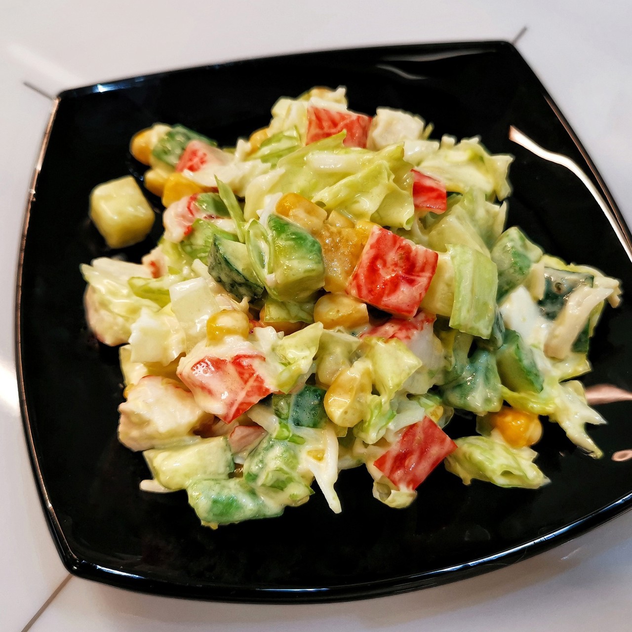 Крабовый салат без риса