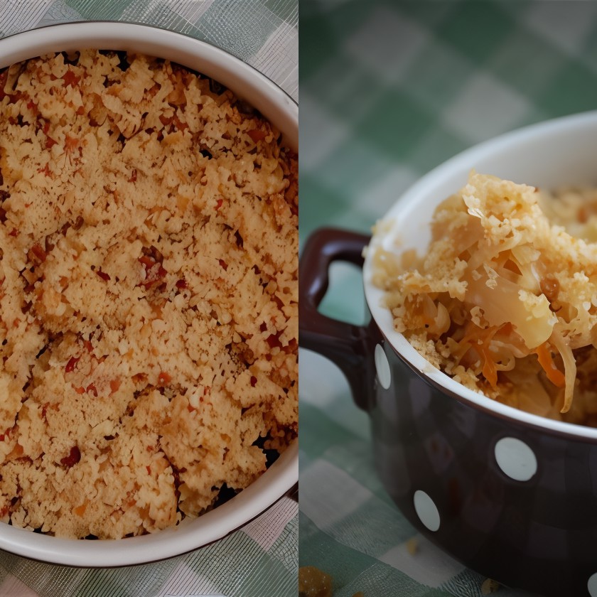 Крамбл из квашеной капусты