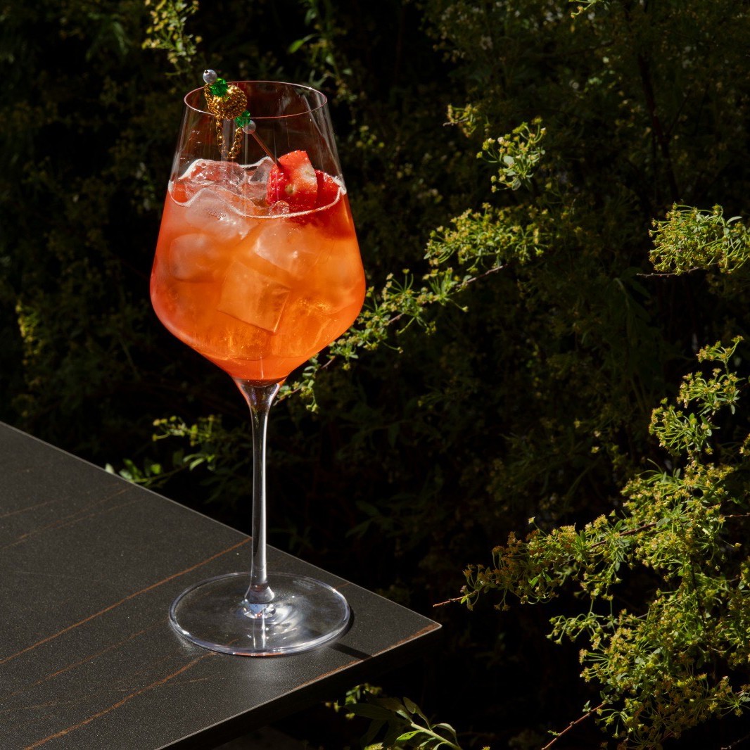 Крем-сода с клубникой