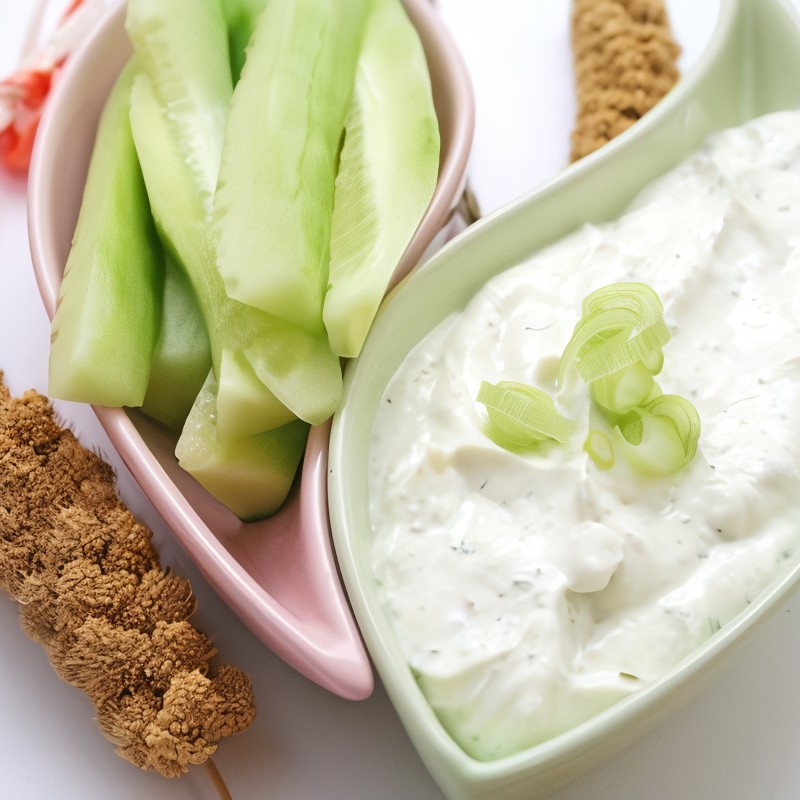 Крем-соус из хрена и зеленого лука