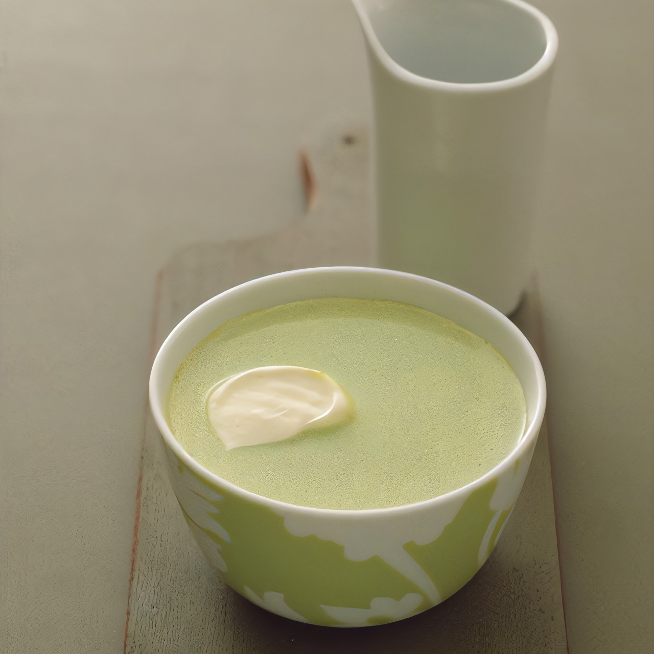 Крем-суп из водяного кресса и порея