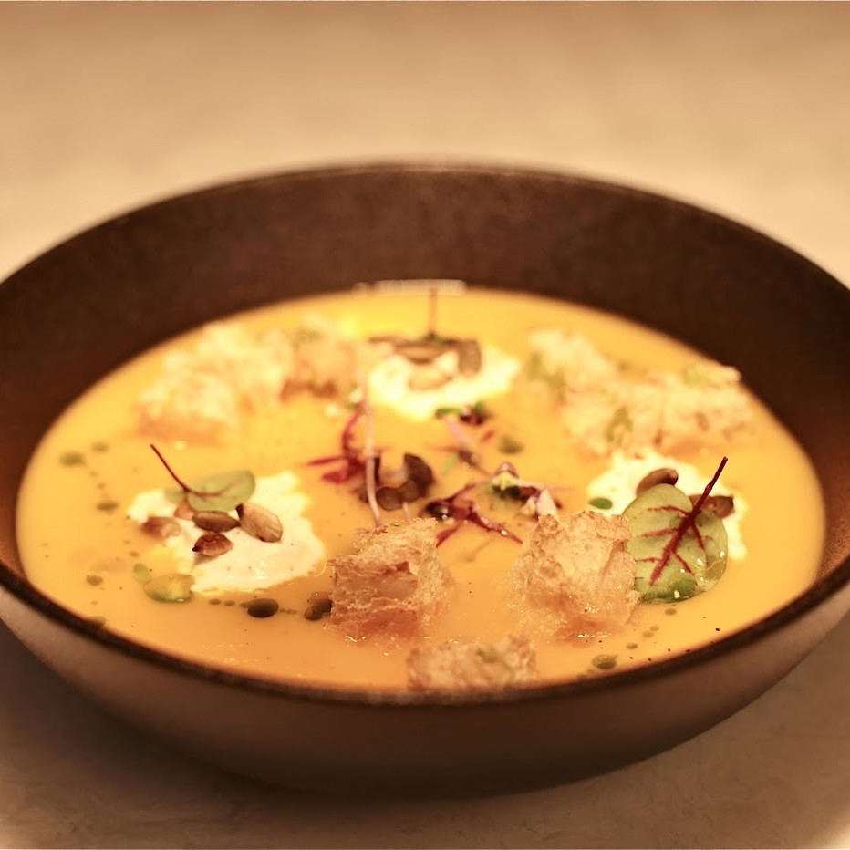 Крем суп из запеченной тыквы