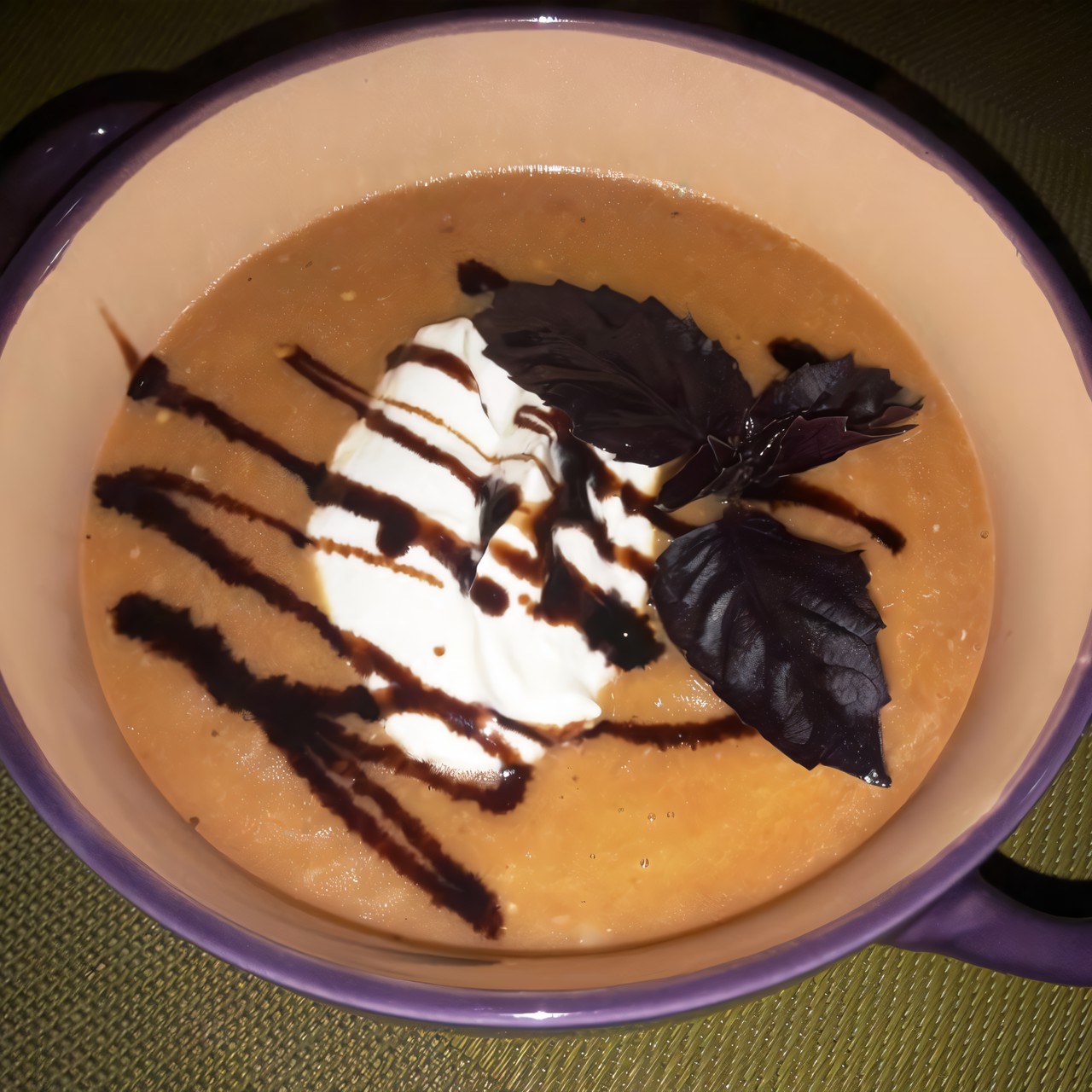 Крем-суп из запечённых овощей